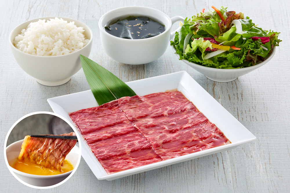国産牛焼きすきモモトロランチ